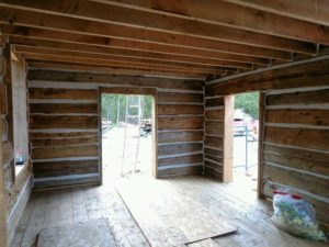 log home restoration after photo